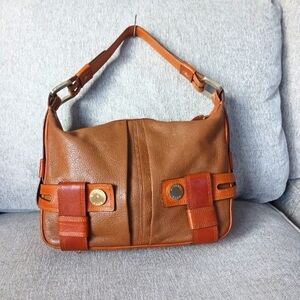 Michael Kors Color Block Leather Shoulders Bag